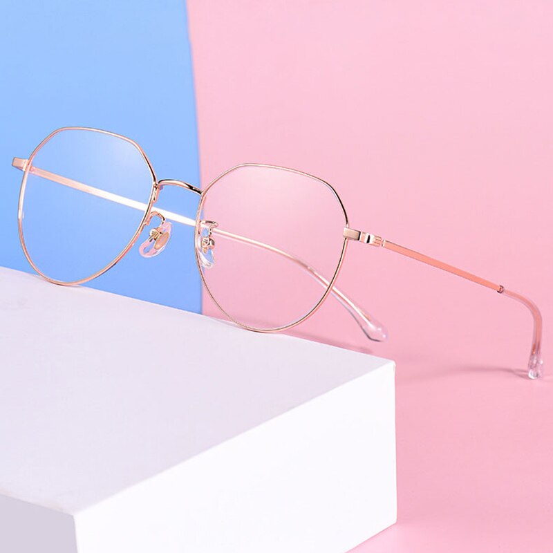 Handoer Unisex Full Rim Oval Round Titanium Eyeglasses 89180 Full Rim Handoer
