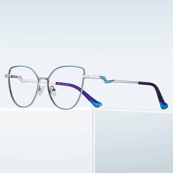 Gmei Women's Full Rim Alloy Cat Eye Frame Eyeglasses 3043 Full Rim Gmei Optical
