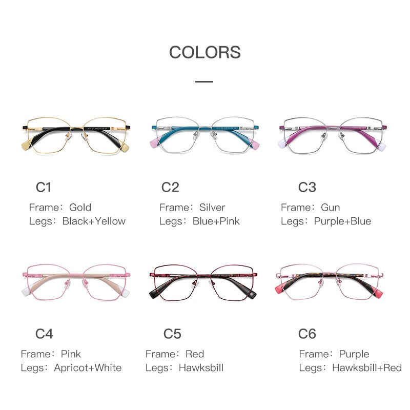 Gmei Unisex Full Rim Alloy Square Polygonal Frame Eyeglasses 3011 Full Rim Gmei Optical