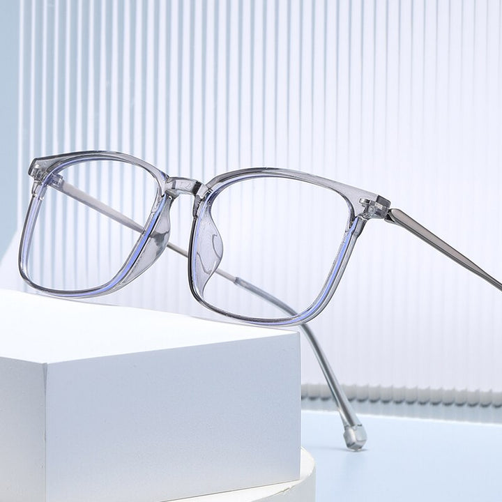 Reven Jate Unisex Full Rim Square Tr 90 Eyeglasses 81250 Full Rim Reven Jate