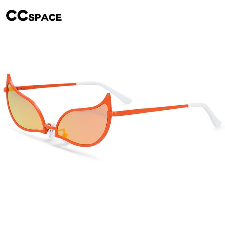 CCspace Unisex Full Rim Cat Eye Alloy Frame Sunglasses 54328 Sunglasses CCspace Sunglasses