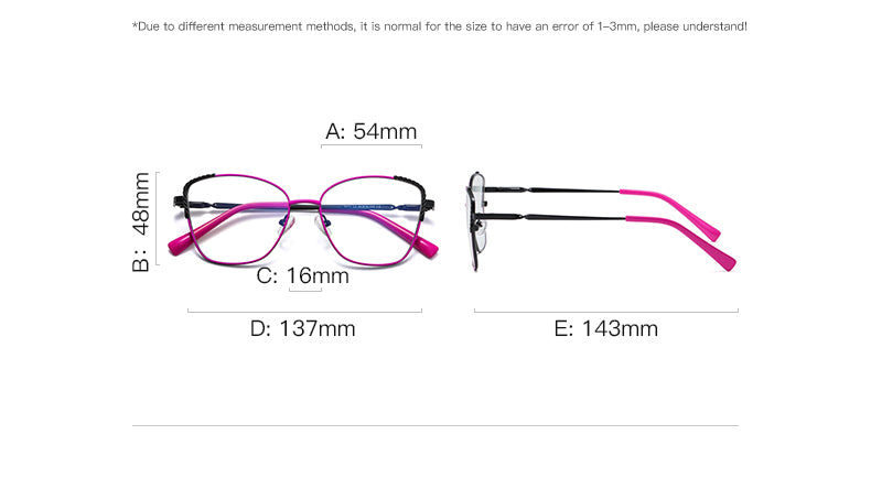 Hdcrafter Women's Full Rim Alloy Cat Eye Frame Eyeglasses 3014 Full Rim Hdcrafter Eyeglasses