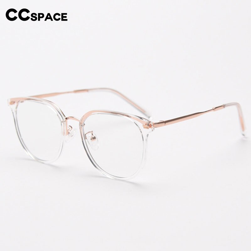 CCspace Unisex Full Rim Square Tr 90 Titanium Eyeglasses 55803 Full Rim CCspace