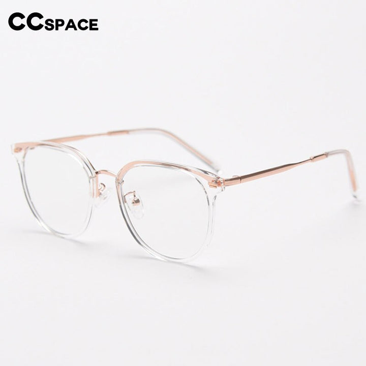 CCspace Unisex Full Rim Square Tr 90 Titanium Eyeglasses 55803 Full Rim CCspace