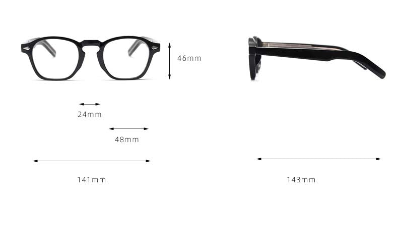 CCspace Unisex Full Rim Square Tr 90 Acetate Eyeglasses 54998 Full Rim CCspace