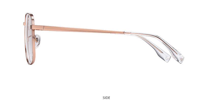 Hotony Women's Full Rim Square Titanium Frame Eyeglasses Yj2029 Full Rim Hotony