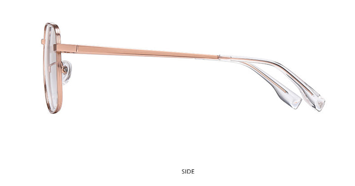 Hotony Women's Full Rim Square Titanium Frame Eyeglasses Yj2029 Full Rim Hotony