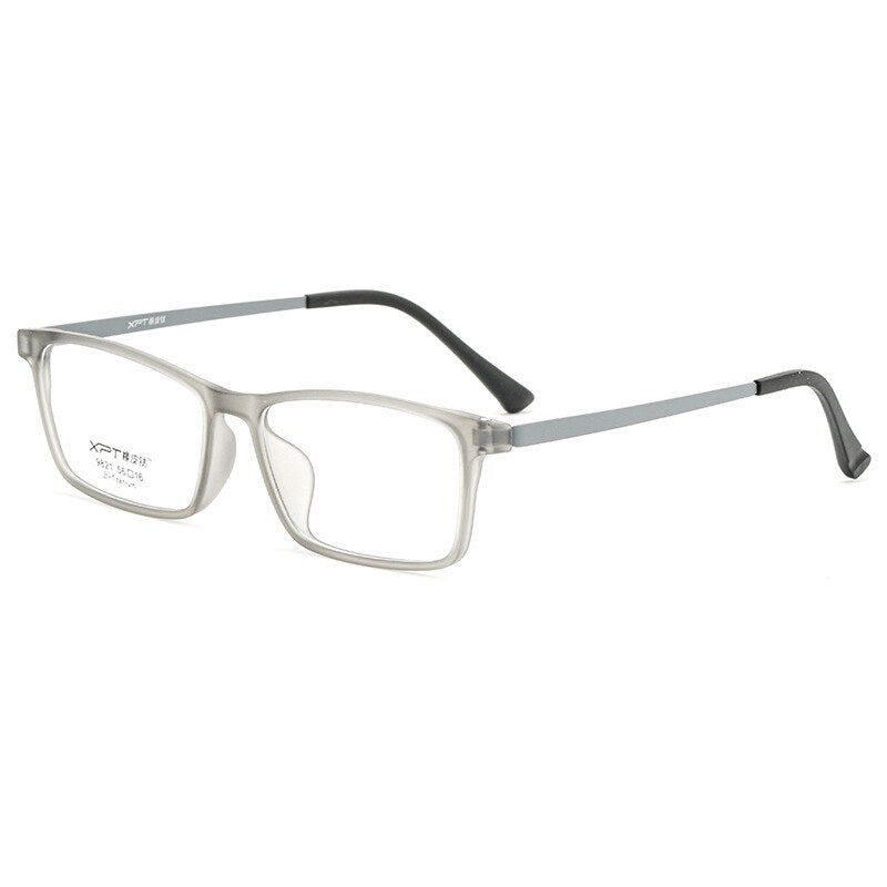 Zirosat Unisex Full Rim Square Tr 90 Titanium Eyeglasses  9821 Full Rim Zirosat grey