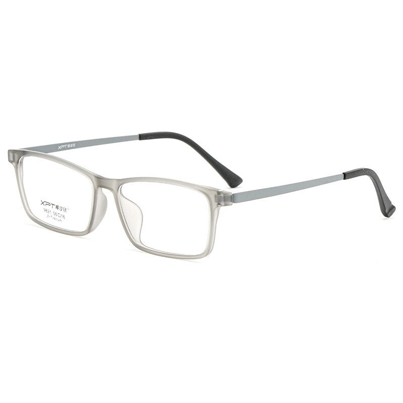 Zirosat Unisex Full Rim Square Tr 90 Titanium Eyeglasses  9821 Full Rim Zirosat grey  