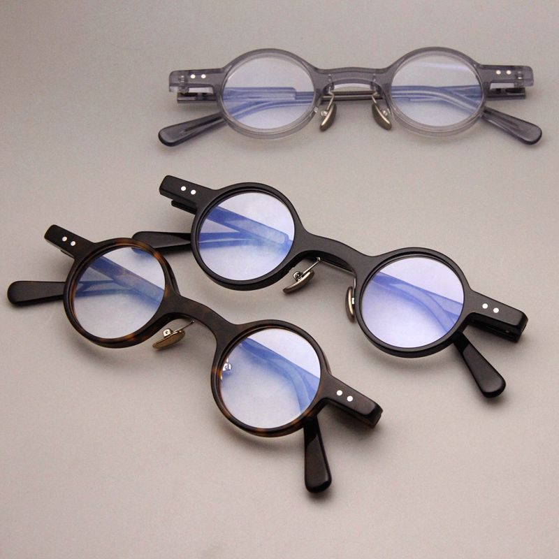 Cubojue Unisex Small Round Tr 90 Titanium Hyperopic Reading Glasses dr001 Reading Glasses Cubojue