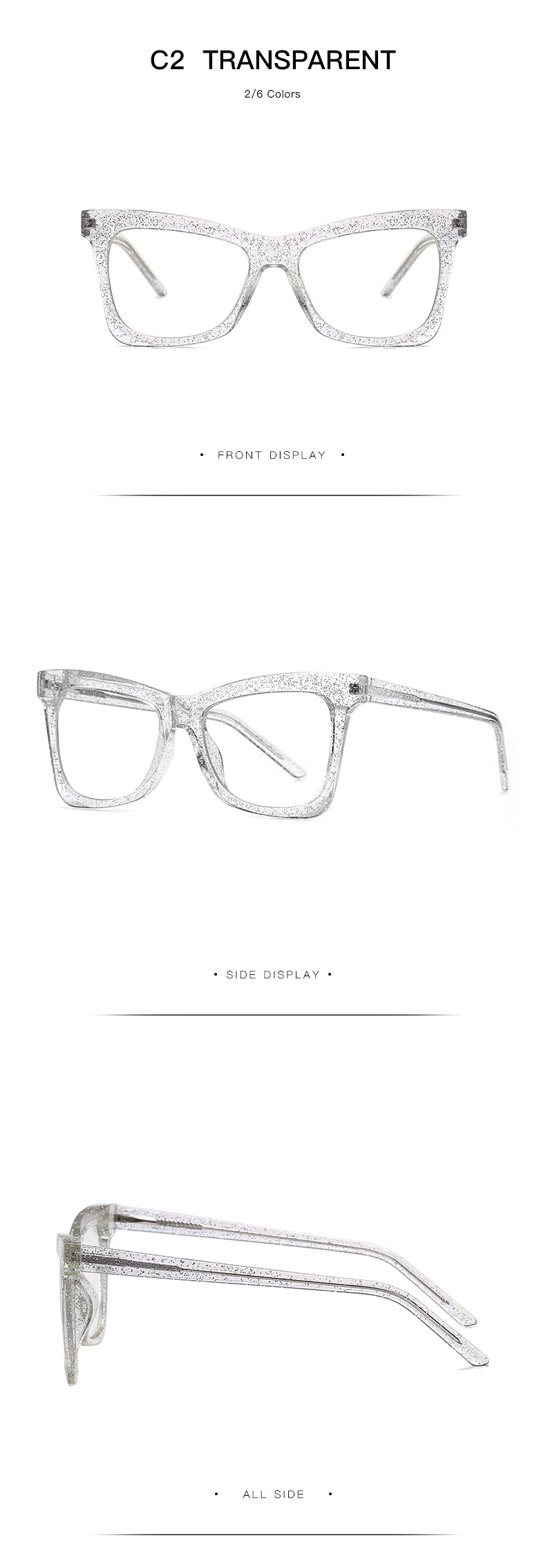 Gmei Women's Full Rim TR 90 Titanium Cat Eye Frame Eyeglasses 2042 Full Rim Gmei Optical