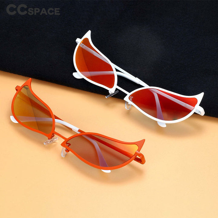 CCspace Unisex Full Rim Cat Eye Alloy Frame Sunglasses 54328 Sunglasses CCspace Sunglasses