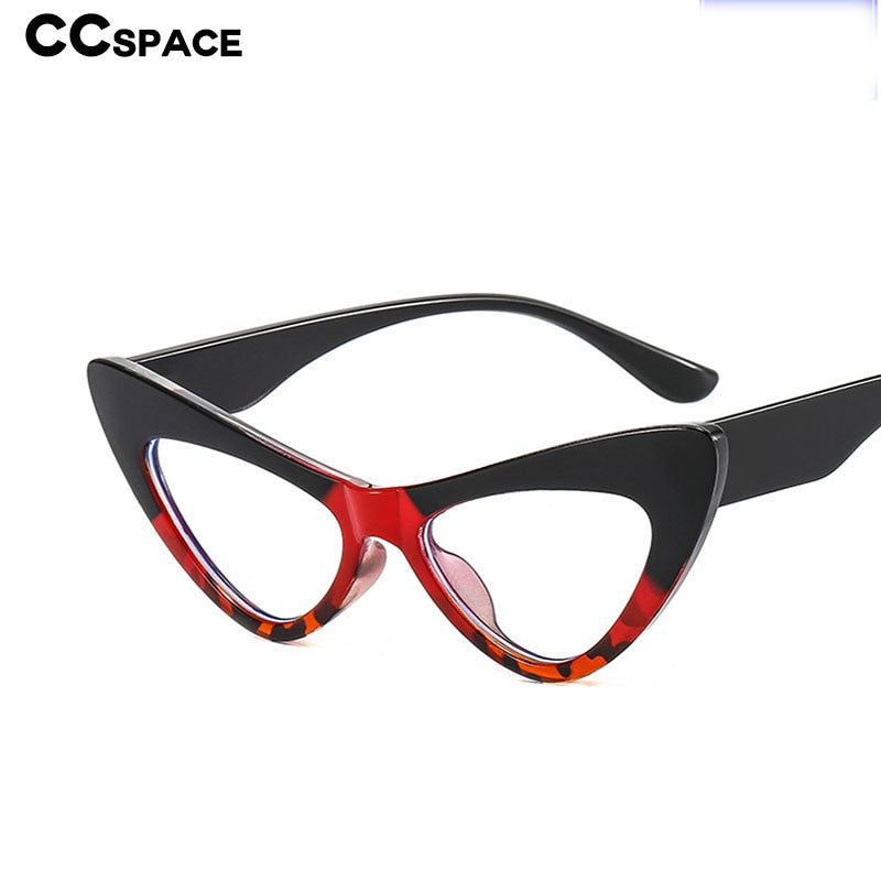 CCspace Women's Full Rim Oversized Cat Eye Acetate Eyeglasses 53299 Full Rim CCspace