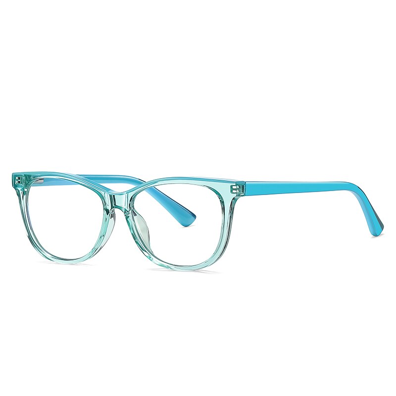 Zirosat Children's Unisex Full Rim Square Tr 90 + Cp Eyeglasses  20207 Full Rim Zirosat C6