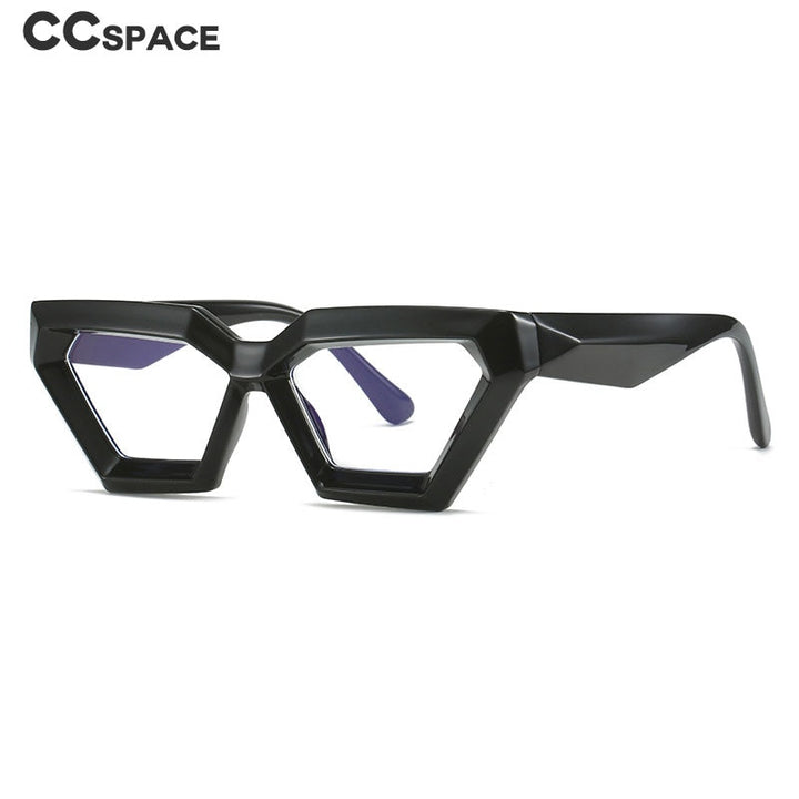 CCspace Women's Full Rim Oval Cat Eye Acetate Eyeglasses 55613 Full Rim CCspace