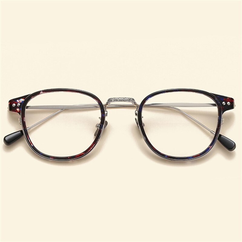 Cubojue Unisex Full Rim Square Alloy Hyperopic Reading Glasses Reading Glasses Cubojue