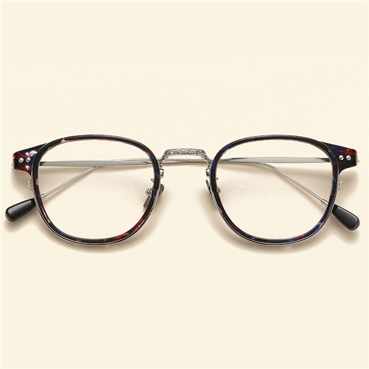 Cubojue Unisex Full Rim Square Alloy Hyperopic Reading Glasses Reading Glasses Cubojue