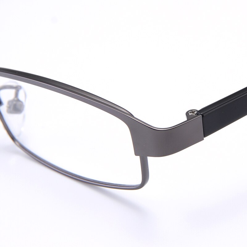 Bclear Men's Full Rim Small Rectangle Alloy Acetate Frame Eyeglasses My1858 Full Rim Bclear