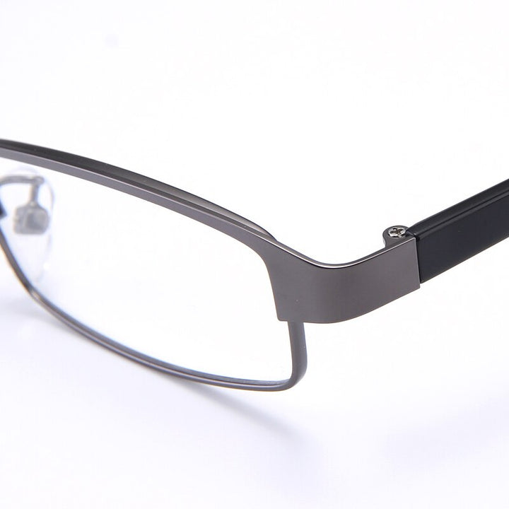 Bclear Men's Full Rim Small Rectangle Alloy Acetate Frame Eyeglasses My1858 Full Rim Bclear