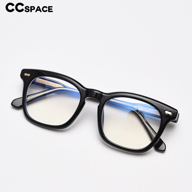 CCspace Unisex Full Rim Square Cat Eye Tr 90 Acetate Eyeglasses 55801 Full Rim CCspace