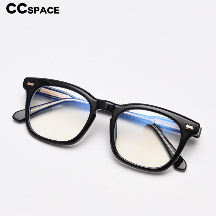 CCspace Unisex Full Rim Square Cat Eye Tr 90 Acetate Eyeglasses 55801 Full Rim CCspace