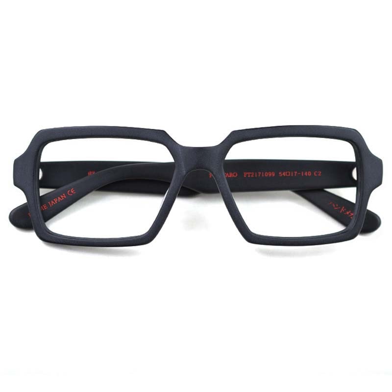 CCspace Unisex Full Rim Square Acetate Eyeglasses 54726 Full Rim CCspace Matte black China