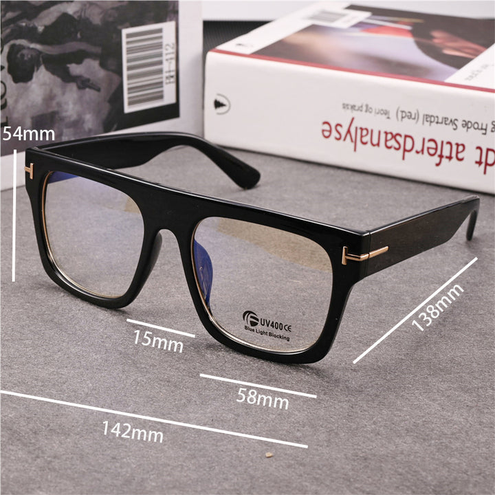 Cubojue Unisex Full Rim Square Tr 90 Titanium Brow Line Reading Glasses Reading Glasses Cubojue