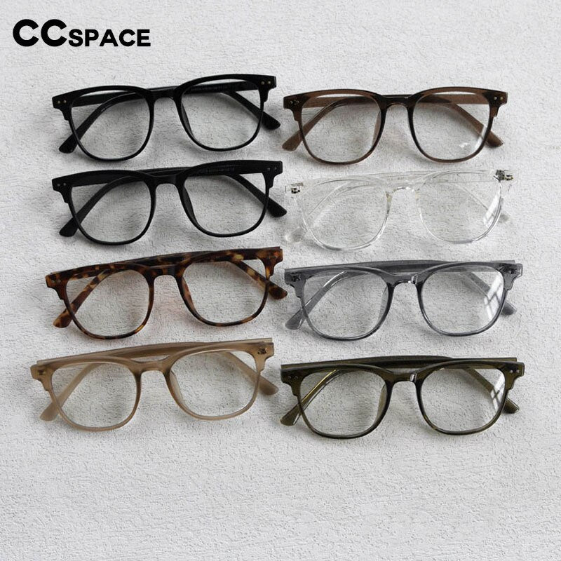 CCspace Unisex Full Rim Big Square Tr 90 Titanium Eyeglasses 55804 Full Rim CCspace