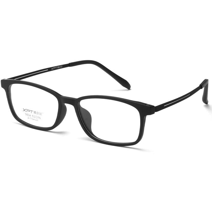 Yimaruili Unisex Full Rim Square Tr 90 Titanium Eyeglasses 9834XP Full Rim Yimaruili Eyeglasses