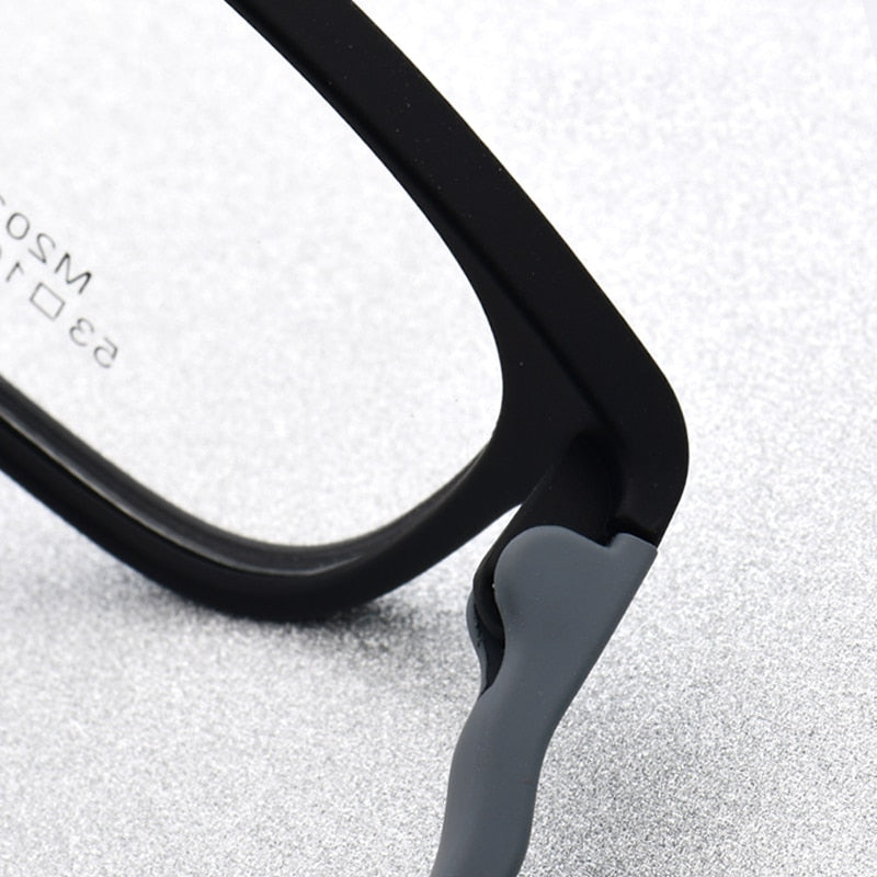 Zirosat Unisex Full Rim Square Ultem Frame Eyeglasses M2038 Full Rim Zirosat