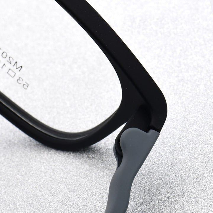 Zirosat Unisex Full Rim Square Ultem Frame Eyeglasses M2038 Full Rim Zirosat