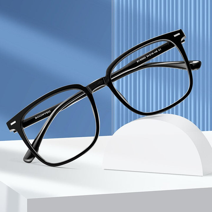 Yimaruili Unisex Full Rim Square Acetate Eyeglasses BV85002B Full Rim Yimaruili Eyeglasses