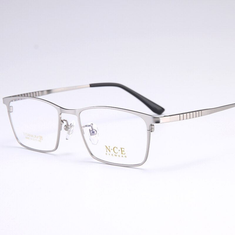 Reven Jate Unisex Full Rim Square Titanium Eyeglasses 5000 Full Rim Reven Jate light grey