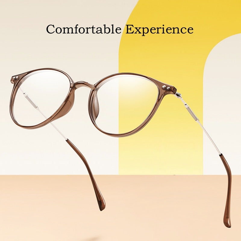Yimaruili Unisex Full Rim Square Round Tr 90 Alloy Eyeglasses 90045 Full Rim Yimaruili Eyeglasses