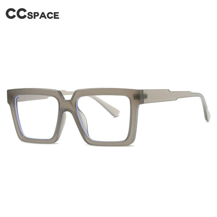 CCspace Unisex Full Rim Square Tr 90 Eyeglasses 55830 Full Rim CCspace