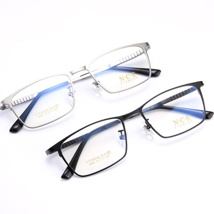 Reven Jate Unisex Full Rim Square Titanium Eyeglasses 5000 Full Rim Reven Jate