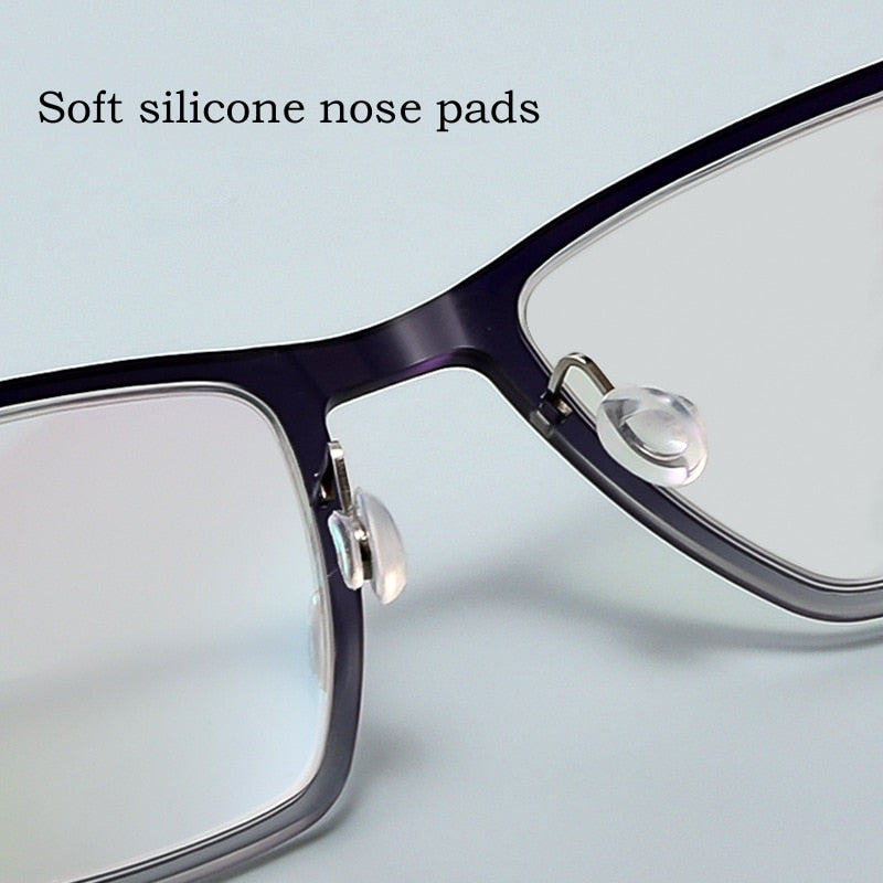 Yimaruili Unisex Full Rim Square Nylon Titanium Screwless Eyeglasses 6544ND Full Rim Yimaruili Eyeglasses