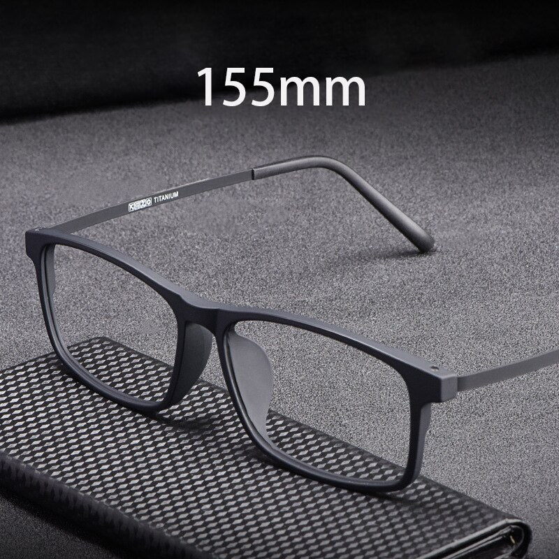 Cubojue Unisex Full Rim 155mm Oversized Tr 90 Titanium Myopic Reading Glasses Fy2009 Reading Glasses Cubojue