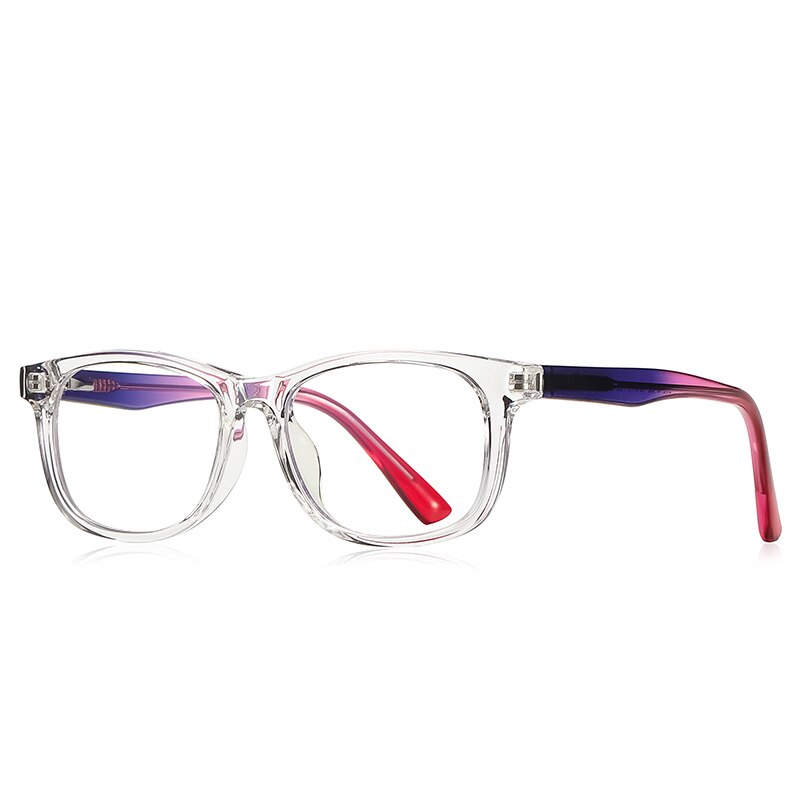 Zirosat Children's Unisex Full Rim Square Tr 90 + Cp Eyeglasses 20212 Full Rim Zirosat C2