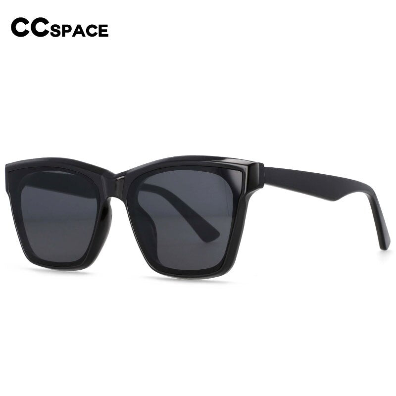 CCspace Women's Full Rim Square Acetate Frame Sunglasses 53257 Sunglasses CCspace Sunglasses