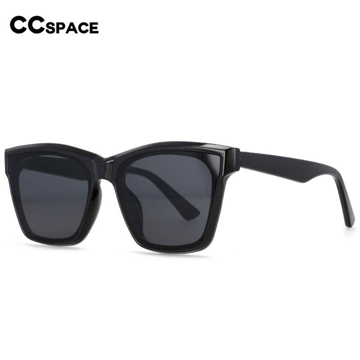 CCspace Women's Full Rim Square Acetate Frame Sunglasses 53257 Sunglasses CCspace Sunglasses