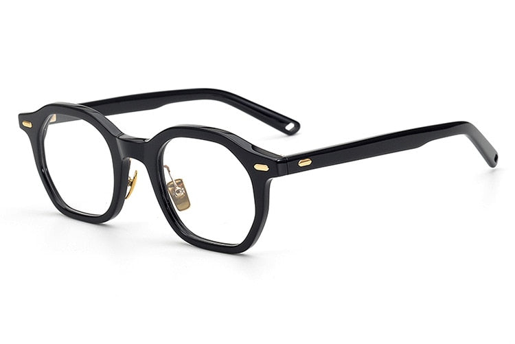 CCspace Unisex Full Rim Irregular Square Acetate Eyeglasses 53311 Full Rim CCspace