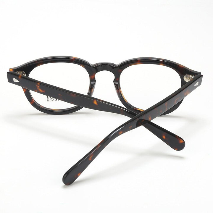 Bclear Unisex Full Rim Round Acetate Three Size S-M-L Frame Eyeglasses 1915 Full Rim Bclear
