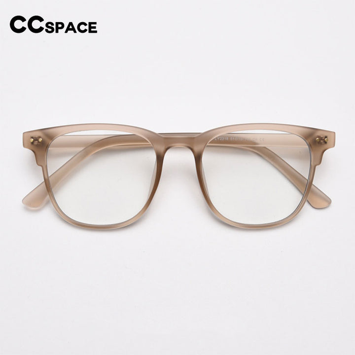 CCspace Unisex Full Rim Big Square Tr 90 Titanium Eyeglasses 55804 Full Rim CCspace