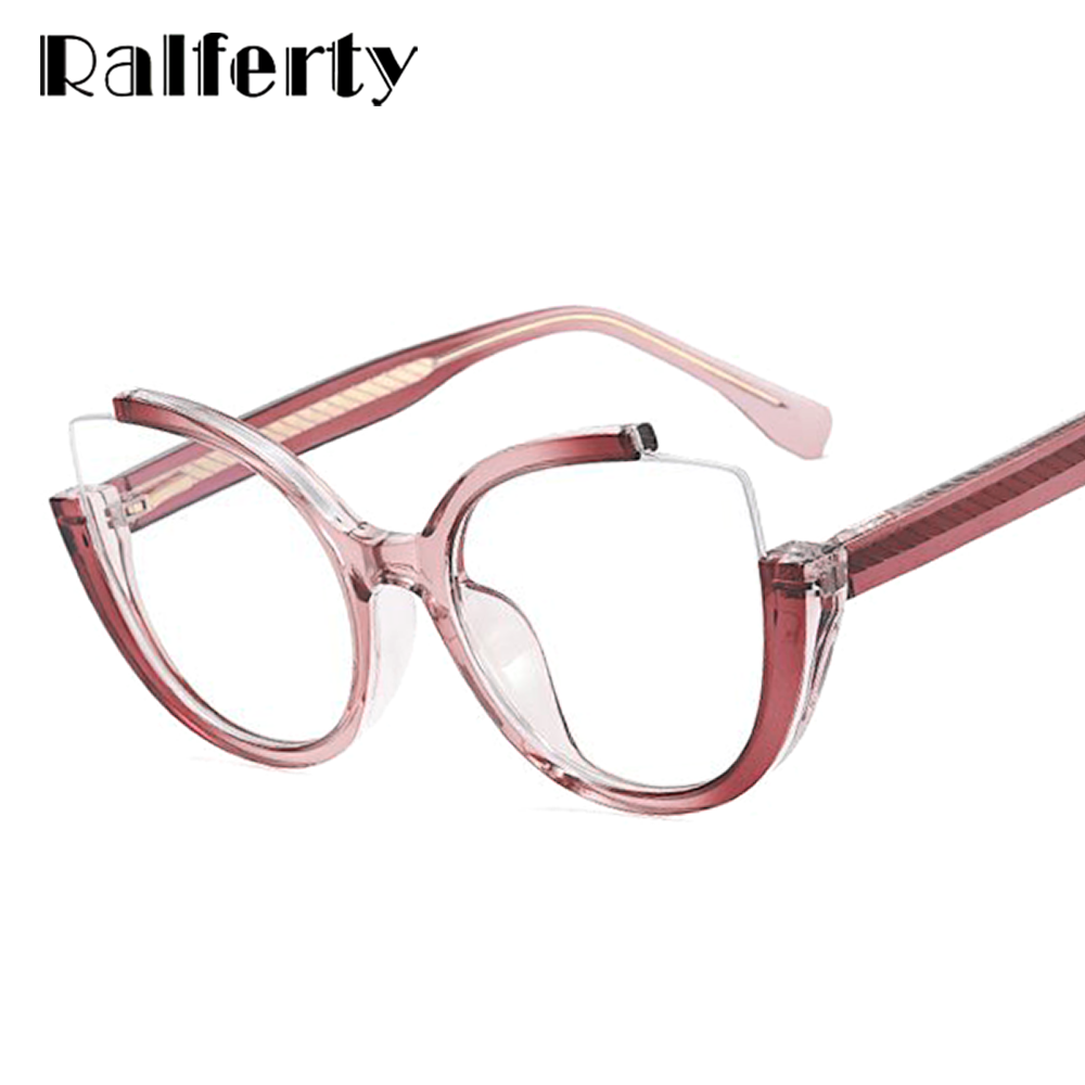 Ralferty Women' Full Rim Square Cat Eye Tr 90 Acetate Eyeglasses F82024 Full Rim Ralferty   