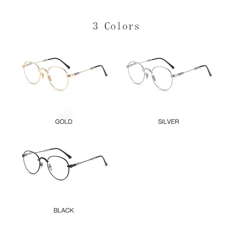 Hdcrafter Unisex Full Rim Oval Alloy Progressive Reading Glasses 9003 Reading Glasses Hdcrafter Eyeglasses