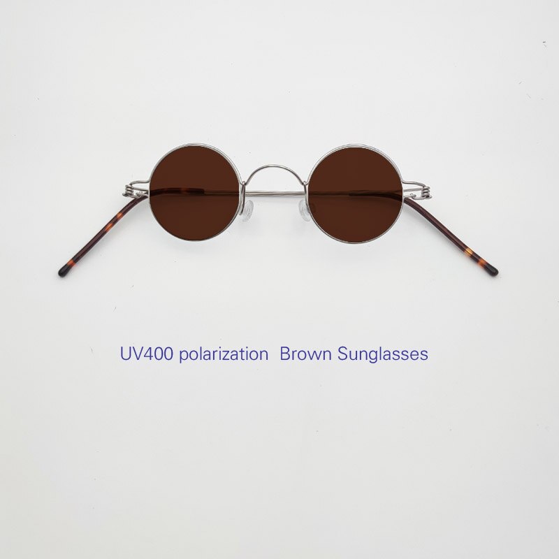 Yujo Unisex Full Rim Round Stainless Steel Small Eyeglasses Y065 Full Rim Yujo C4 China