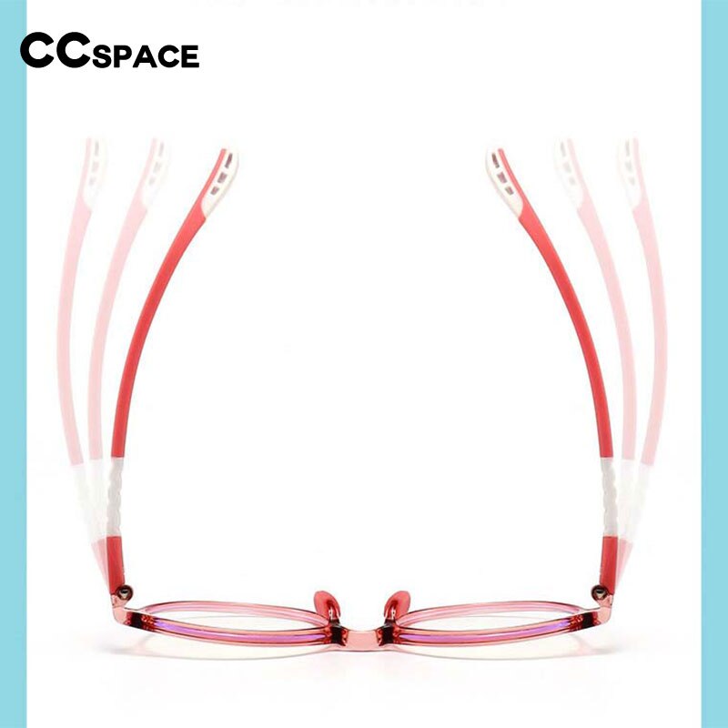 CCspace Unisex Youth Full Rim Round Silicone Eyeglasses 54668 Full Rim CCspace