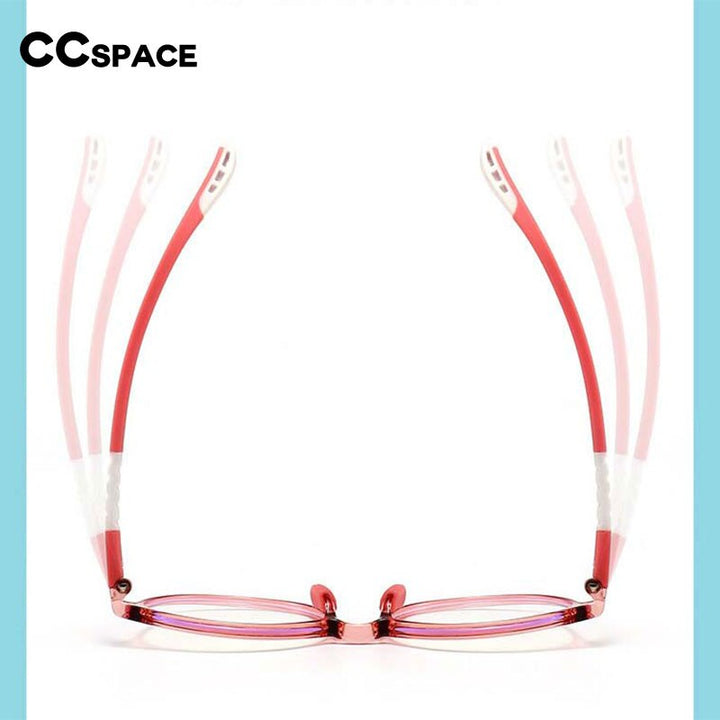 CCspace Unisex Youth Full Rim Round Silicone Eyeglasses 54668 Full Rim CCspace
