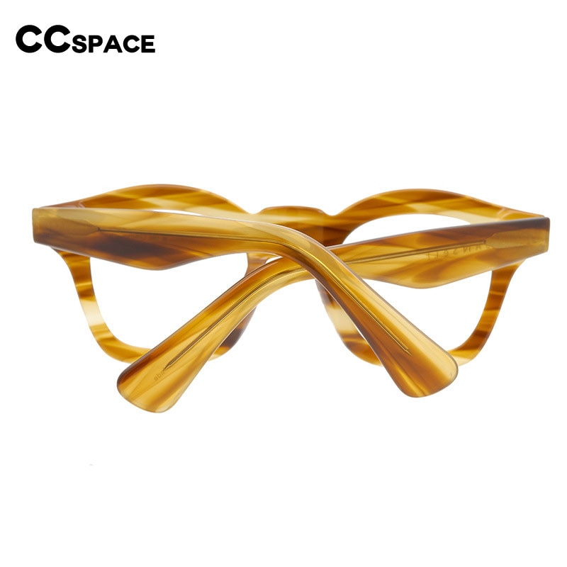 CCspace Unisex Full Rim Round Acetate Reading Glasses R47361 Reading Glasses CCspace